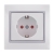 Childproof Socket Outlet Earthed - Ceramic