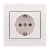 Childproof Socket Outlet Earthed - Ceramic