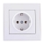 Socket Outlet Earthed  - FireProof Plastic