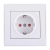 Childproof Socket Outlet Earthed - Ceramic