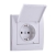 Socket Outlet Earthed - With Protection Cover - FireProof Plastic