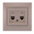 Double Numeric Telephone Socket Outlet (2pcs RJ11)