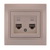 Double Data Socket Outlet (2pcs RJ45Cat 5e  Jack)