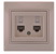 Double Data Socket Outlet (2pcs RJ45Cat 6  Jack)