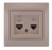 Data+Numeric Telephone Socket Outlet (RJ45 Cat 6+RJ11)