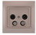 Double Satellite Socket (SAT-SAT-TV-R) End of Line