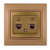 Double Numeric Telephone Socket Outlet (2pcs RJ11)