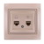 Data+Numeric Telephone Socket Outlet (RJ45 Cat 5e+RJ11)