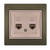 Double Data Socket Outlet (2pcs RJ45Cat 5e  Jack)