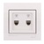 Double Numeric Telephone Socket Outlet (2pcs RJ11)