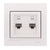 Double Data Socket Outlet (2pcs RJ45Cat 5e  Jack)