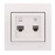 Data+Numeric Telephone Socket Outlet (RJ45 Cat 5e+RJ11)