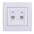 Double Numeric Telephone Socket Outlet (2pcs RJ11)