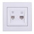 Double Data Socket Outlet (2pcs RJ45Cat 5e  Jack)