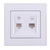 Data+Numeric Telephone Socket Outlet (RJ45 Cat 5e+RJ11)