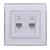 Double Data Socket Outlet (2pcs RJ45Cat 5e  Jack)