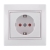 Childproof Socket Outlet Earthed - FireProof Plastic