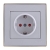 Childproof Socket Outlet Earthed - Ceramic