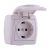 Socket Outlet Earthed - With Protection Cover - Ceramic