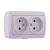 Double Socket Outlet - Without Earth - Ceramic