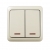 Double One Way Switch - Illuminated