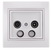Double Satellite Socket (SAT-SAT-TV-R) End of Line