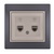 Double Numeric Telephone Socket Outlet (2pcs RJ11)