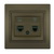 Data+Numeric Telephone Socket Outlet (RJ45 Cat 5e+RJ11)