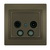 Double Satellite Socket (SAT-SAT-TV-R) End of Line