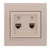 Double Numeric Telephone Socket Outlet (2pcs RJ11)