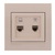 Data+Numeric Telephone Socket Outlet (RJ45 Cat 5e+RJ11)