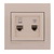 Data+Numeric Telephone Socket Outlet (RJ45 Cat 6+RJ11)