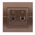 Double Numeric Telephone Socket Outlet (2pcs RJ11)