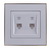 Double Numeric Telephone Socket Outlet (2pcs RJ11)