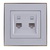 Double Data Socket Outlet (2pcs RJ45Cat 5e  Jack)