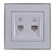 Data+Numeric Telephone Socket Outlet (RJ45 Cat 5e+RJ11)