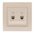 Double Numeric Telephone Socket Outlet (2pcs RJ11)