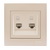 Double Data Socket Outlet (2pcs RJ45Cat 5e  Jack)
