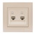 Double Data Socket Outlet (2pcs RJ45Cat 5e  Jack)