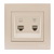 Data+Numeric Telephone Socket Outlet (RJ45 Cat 5e+RJ11)